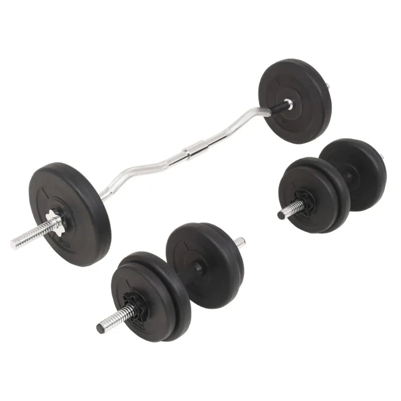 30KG Adjustable Dumbbell & Barbell Set