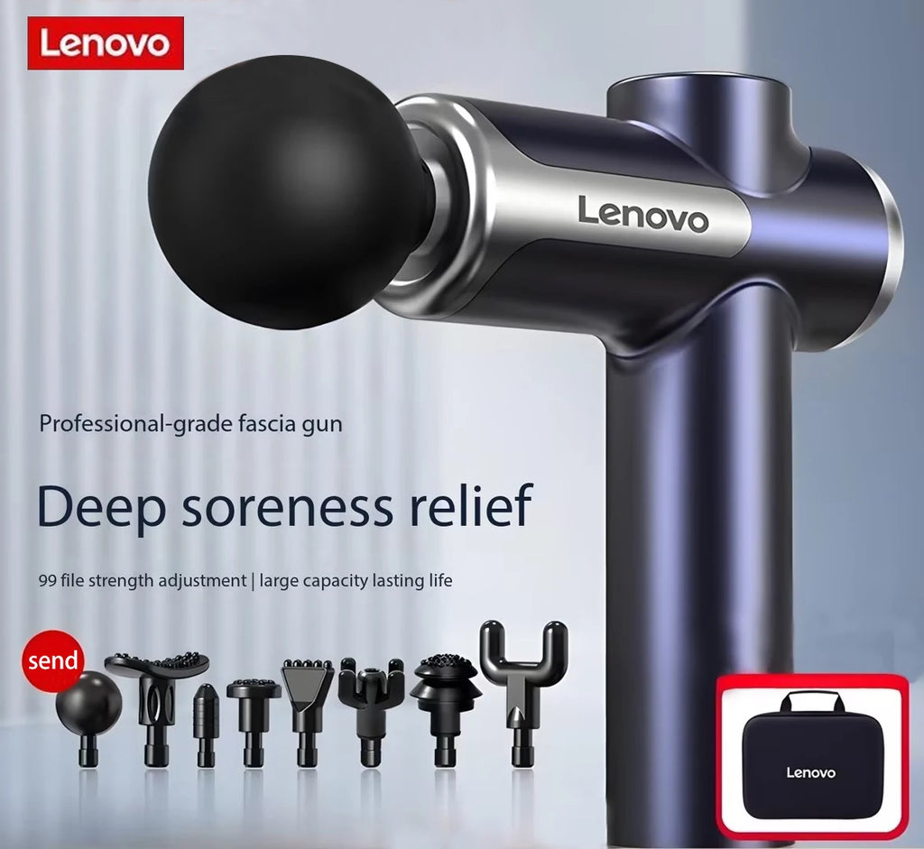 Lenovo Deep Tissue Massage Gun-Muscle Recovery & Pain Relief Massager