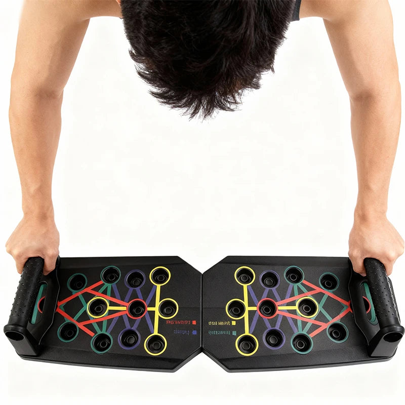 Portable Push-Up Board Set- Multifunctional Home Gym Training System